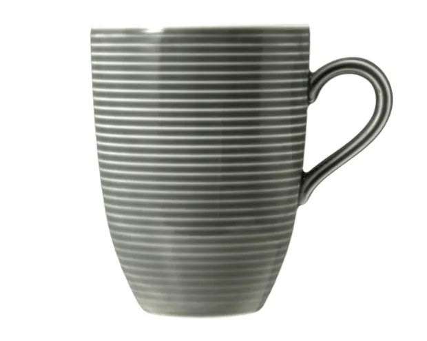 Beat Becher mit Henkel 0,35 l mit Relief Perlgrau