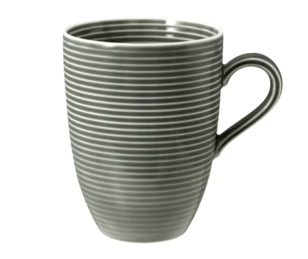 Beat Becher mit Henkel 0,35 l mit Relief Perlgrau