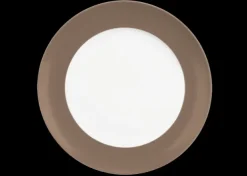 Liberty Frühstücksteller rund 22,5 cm Fahne Pure Colors cocoa brown