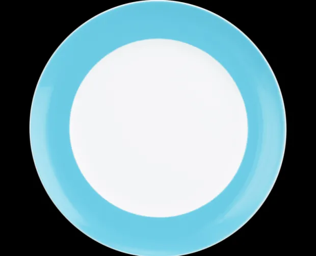 Liberty Frühstücksteller rund 22,5 cm Fahne Pure Colors lagoon blue