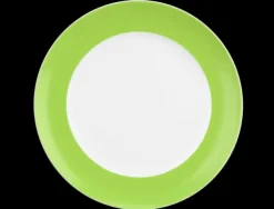 Liberty Frühstücksteller rund 22,5 cm Fahne Pure Colors lime green