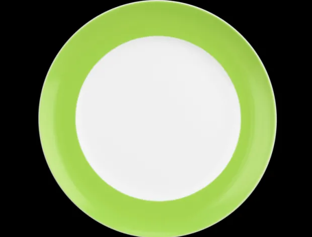 Liberty Frühstücksteller rund 22,5 cm Fahne Pure Colors lime green