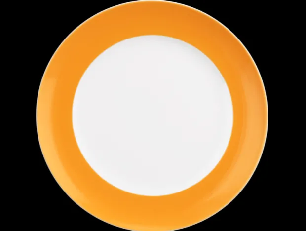 Liberty Frühstücksteller rund 22,5 cm Fahne Pure Colors mango orange
