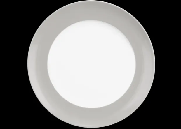 Liberty Frühstücksteller rund 22,5 cm Fahne Pure Colors new grey
