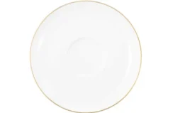 Liberty Kombi-Untertasse groß 16,5 cm Goldrand