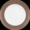 Liberty Speiseteller rund 27 cm Fahne Pure Colors cocoa brown