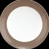 Liberty Suppenteller rund 23,5 cm Fahne Pure Colors cocoa brown