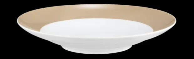 Liberty Suppenteller rund 23,5 cm Fahne Pure Colors dusty beige