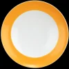 Liberty Suppenteller rund 23,5 cm Fahne Pure Colors mango orange