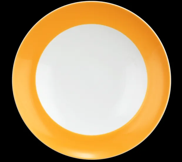 Liberty Suppenteller rund 23,5 cm Fahne Pure Colors mango orange