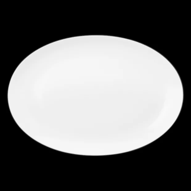 Lido Platte oval 35 cm Black Line