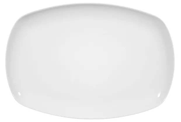 Lido Servierplatte eckig 31x21cm weiss uni