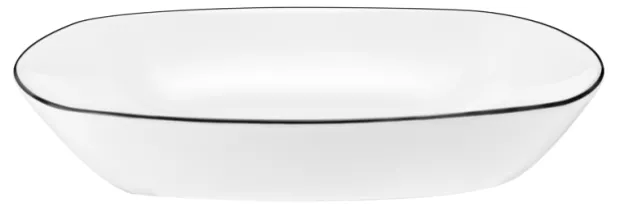 Lido Suppenteller eckig 21 cm Black Line