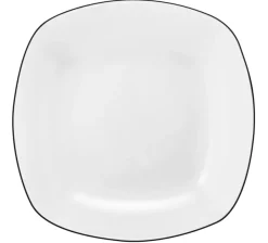 Lido Suppenteller eckig 21 cm Black Line