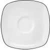 Lido Teeuntertasse eckig 13 cm Black Line