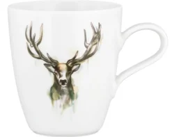 Life Becher mit Henkel 0,40 l Nature Hirsch