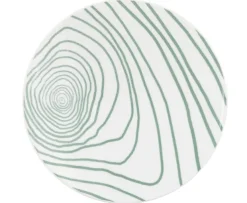 Life Frühstücksteller rund 22,5 cm Nature Jahresringe grün