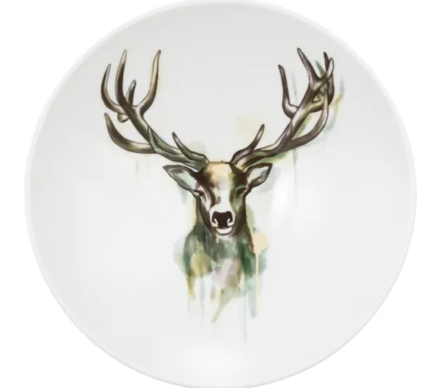 Life Pasta-/Suppenteller 23 cm Nature Hirsch