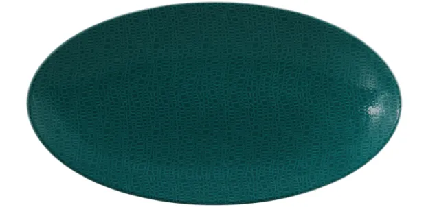 Life Servierplatte oval 33x18 cm Fashion Trendy Petrol
