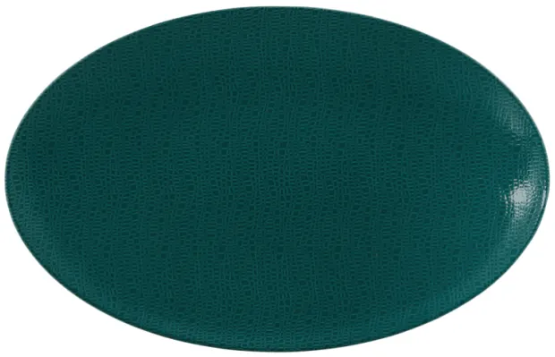 Life Servierplatte oval 40x26 cm Fashion Trendy Petrol