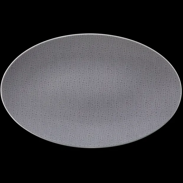 Life Servierplatte oval 40x26 cm Fashion Elegant Grey