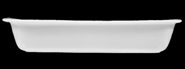 Lukullus Auflaufform eckig 30 cm weiß
