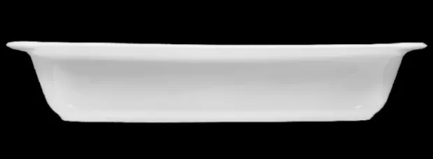 Lukullus Auflaufform eckig 35 cm weiß