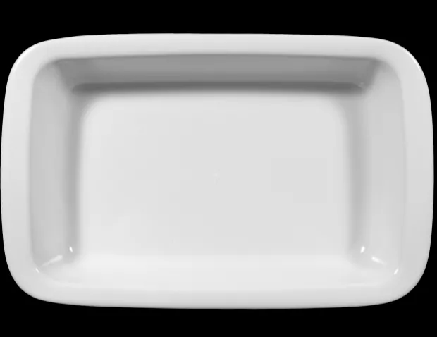 Lukullus Auflaufform eckig 38 cm weiß