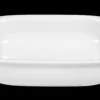 Lukullus Auflaufform oval 25,5x16,5 cm weiss AUSLAUF