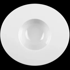 Mandarin Eventteller tief oval 25 cm weiß