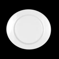 Mandarin Teller flach oval 18 cm weiß