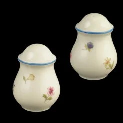 Marie-Luise Garnitur Salz und Pfeffer Streublume blauer Rand