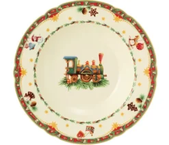 Marie-Luise Suppenteller rund 23 cm Weihnachtsnostalgie