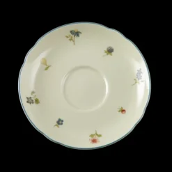 Marie-Luise Untertasse zur Teetasse 13 cm Streublume blauer Rand