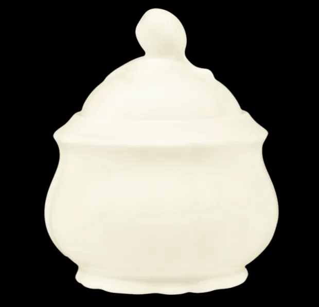 Marie-Luise Zuckerdose 6 Personen elfenbein