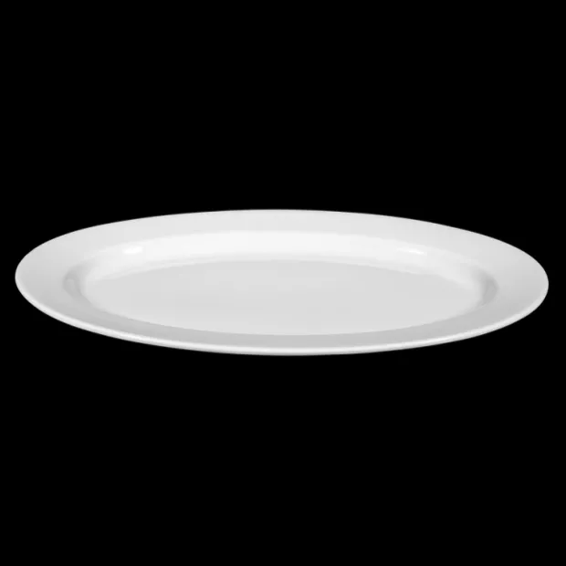 Meran Platte oval 25 cm weiß