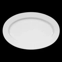 Meran Platte oval 25 cm weiß