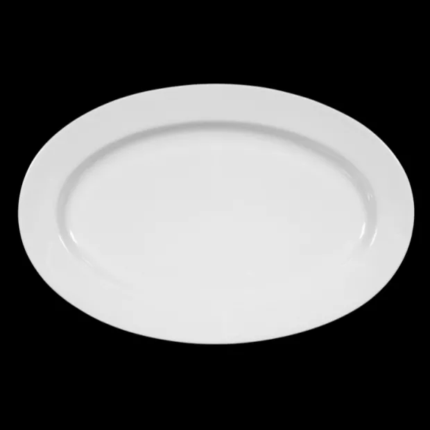 Meran Platte oval 25 cm weiß
