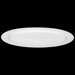 Meran Platte oval 35 cm weiß