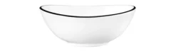 Modern Life Bowl oval 12 cm Black Line