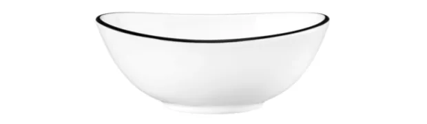 Modern Life Bowl oval 12 cm Black Line