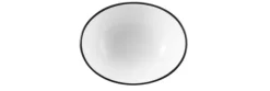 Modern Life Bowl oval 9 cm Black Line