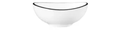 Modern Life Bowl oval 9 cm Black Line