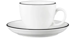 Modern Life Cappuccinotasse 1131 0,22 l m.Untertasse Black Line