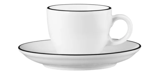Modern Life Espressotasse 1132 0,09 l m. Untertasse Black Line