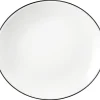 Modern Life Frühstücksteller oval 21 cm Black Line