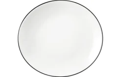 Modern Life Frühstücksteller oval 21 cm Black Line