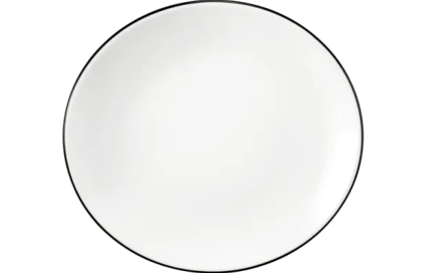 Modern Life Frühstücksteller oval 21 cm Black Line