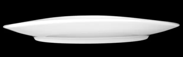 Modern Speiseteller oval 25 cm Life Black Line