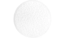 Nori-Home Brotteller rund 16,5 cm Vollrelief weiß